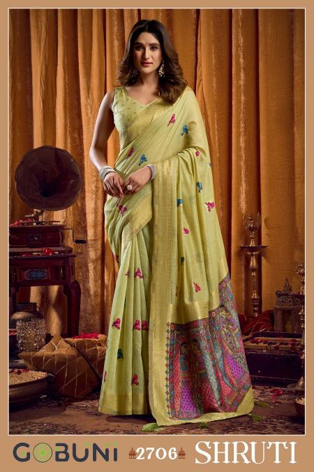 Gobuni shruti katha work cheapest sarees